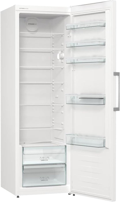 Gorenje R 619 DAXL6 Kühlschrank/AdaptTech/FreshZone/Schnellkühlfunktion/Umluft-Kühlsystem/LED Display / 398l / 185cm / EEK D/Edelstahl