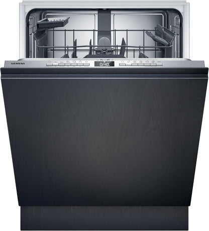 Siemens SN43ES14VE, iQ300 Smarter Geschirrspüler, Unterbau-Spülmaschine mit Besteckschublade, 60 cm, automatische Türöffnung dank autoOpen dry, besonders leise mit iQdrive-Motor, aquaStop, Edelstahl