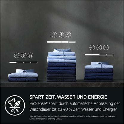 AEG L6FBG51470 Waschmaschine / Serie 6000 mit ProSense / Testsieger der Stiftung Warentest / 7,0 kg / Leise / Mengenautomatik / Nachlegefunktion / Kindersicherung / Wasserstopp / 1400 U/min