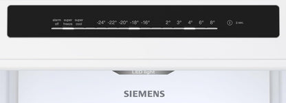 SIEMENS KG39EAICA iQ500 Kühl-Gefrier-Kombination, 201 x 60 cm, 249 L Kühlen + 94 L Gefrieren, LowFrost seltener abtauen, LED-Beleuchtung gleichmige Ausleuchtung, BigBox Platz für groes Gefriergut