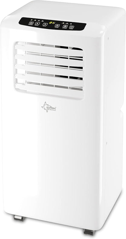 SUNTEC Mobiles Klimagerät Impuls 2.6 Eco R290 – Klimaanlage mobil und leise mit Abluftschlauch – Kühler & Entfeuchter für Räume bis 34 qm – Mobile Kühlung für Wohnung & Büro – 9.000 BTU | 2600 Watt