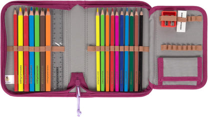 LÄSSIG 7-teiliges Schulranzen Set Kinder/School Set Boxy Unique Schwarz