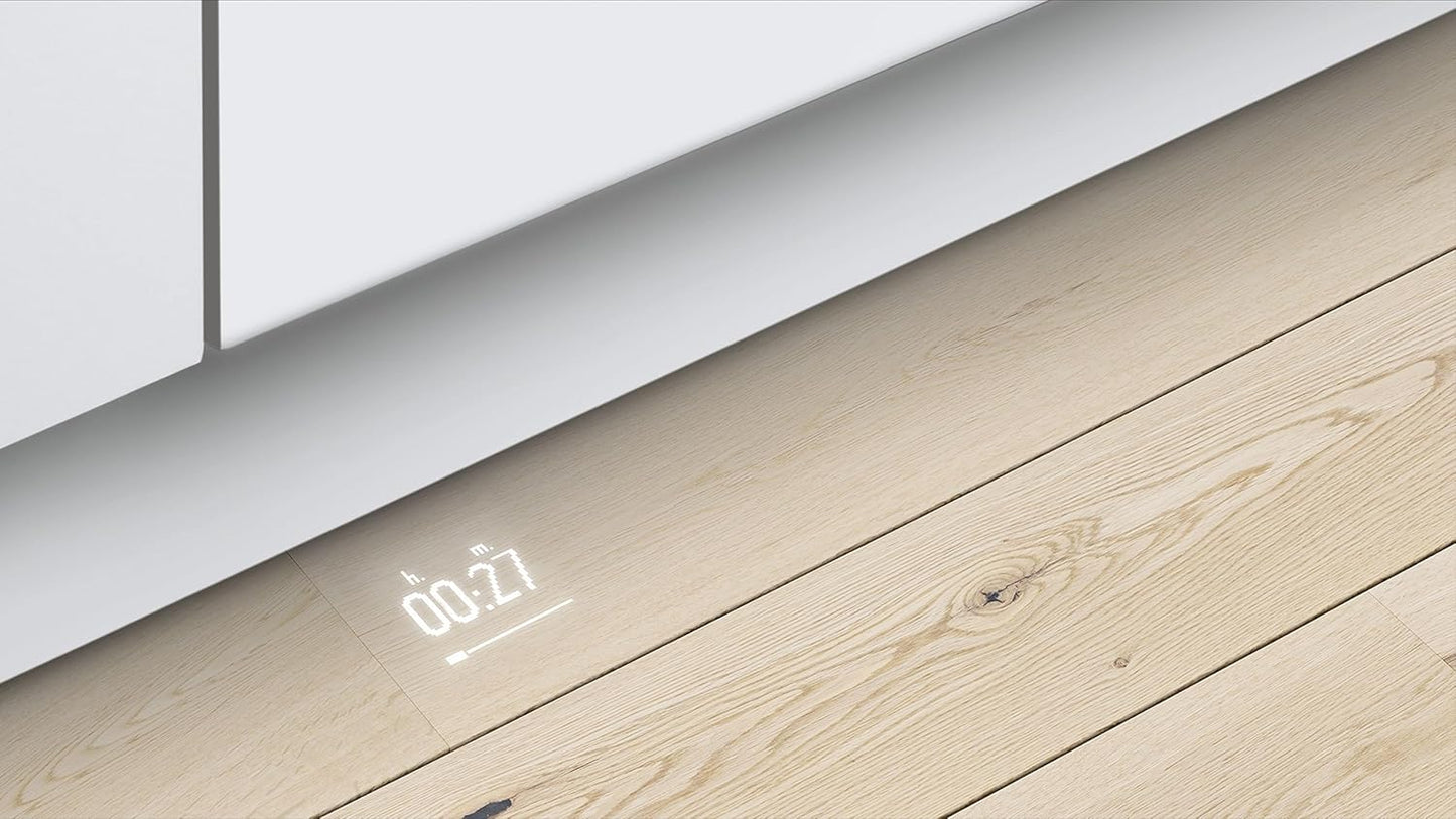 Bosch SPV2IKX10E Serie 2 Smarter Geschirrspüler vollintegriert, 45 cm breit, Besteckkorb, Extra Trocknen auf Knopfdruck, InfoLight roter Lichtpunkt am Boden, AquaStop Schutz gegen Wasserschäden, Weiß