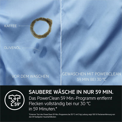AEG L6FBG51470 Waschmaschine / Serie 6000 mit ProSense / Testsieger der Stiftung Warentest / 7,0 kg / Leise / Mengenautomatik / Nachlegefunktion / Kindersicherung / Wasserstopp / 1400 U/min