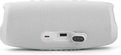 JBL Charge 5 Bluetooth-Lautsprecher in Schwarz – Wasserfeste, portable Boombox mit integrierter Powerbank – Eine Akku-Ladung für bis zu 20 Stunden kabellosen Musikgenuss