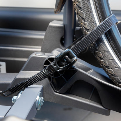 Fischer Kupplungs-Fahrradträger ProlineEvo 2, für 2 Fahrräder bis 60kg Nutzlast, E-Bike geeignet, vormontiert, abschließbar, faltbar