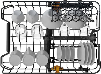 Bauknecht BK6FC11BS7A0X Vollintegrierbarer Geschirrspüler (45 cm)/ ActiveDry/Sensorprogramm/PowerClean/Besteckschublade/Hygiene-Programm/Vollwasserschutz/Multizone/Startzeitvorwahl