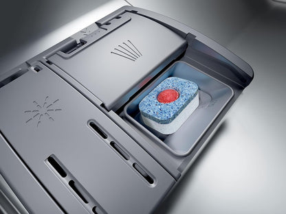 Siemens SR65YX08ME, iQ500 Smarter Geschirrspüler Vollintegriert, 45 cm breit, Besteckschublade, Zeolith, extra leise, aquaStop, automatische Türöffnung nach Programmende, varioSpeed, Innenbeleuchtung