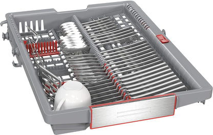 Bosch SPV2IKX10E Serie 2 Smarter Geschirrspüler vollintegriert, 45 cm breit, Besteckkorb, Extra Trocknen auf Knopfdruck, InfoLight roter Lichtpunkt am Boden, AquaStop Schutz gegen Wasserschäden, Weiß