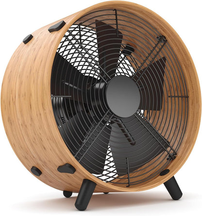 Stadler Form Ventilator Otto, aus Bambus, mit 3 Geschwindigkeiten, ideal im Sommer und fürs Schlafzimmer, Wohnzimmer und Büro geeignet, einfache Reinigung, 50 Watt
