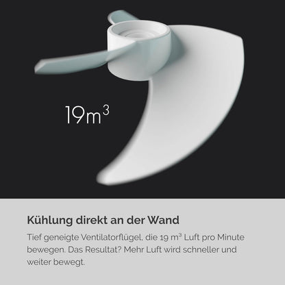 MEACO MeacoFan Sefte® Tischventilator - 10 Luftumwälzer mit 12 Geschwindigkeiten - Horizontale und vertikale Oszillation - 3 Oszillationsbereiche - Ultraleise, ferngesteuerte Kühlung, Schwarz