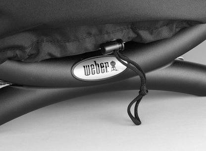 Weber Q1400 Elektrogrill, 43 x 32cm Grillfäche, portabler BBQ Grill, 2-geteilter porzellanemaillierter Guss-Grillrost, Aluminiumguss Deckel & Gehäuse - Dark Grey (52020079)