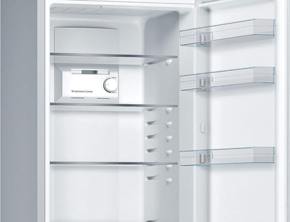 Bosch KGN36NWEA Serie 2 Kühl-Gefrier-Kombination, 186 x 60 cm, 215 L Kühlen & 87 L Gefrieren, NoFrost nie wieder abtauen, LED-Beleuchtung gleichmäßige Ausleuchtung