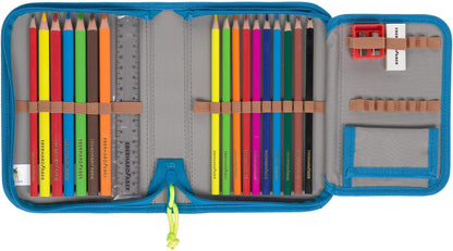 LÄSSIG 7-teiliges Schulranzen Set Kinder/School Set Boxy Unique Schwarz