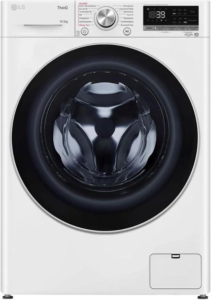 LG F4WV7080, Klasse A, Frontlader-Waschmaschine 8 kg, 1400 U/Min, AI Direct Drive, Wi-Fi, Tiefenreinigung mit Dampf, Groe Kapazitt, TRIPLE A, Auentür aus Sicherheitsglas, 62 x 60 x 85 cm  Wei