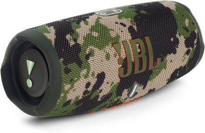 JBL Charge 5 Bluetooth-Lautsprecher in Schwarz – Wasserfeste, portable Boombox mit integrierter Powerbank – Eine Akku-Ladung für bis zu 20 Stunden kabellosen Musikgenuss