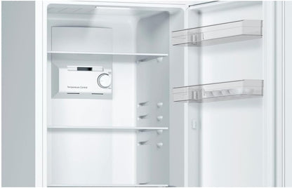 Bosch KGN36NWEA Serie 2 Kühl-Gefrier-Kombination, 186 x 60 cm, 215 L Kühlen & 87 L Gefrieren, NoFrost nie wieder abtauen, LED-Beleuchtung gleichmäßige Ausleuchtung