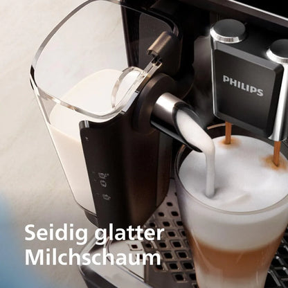 Philips Serie 5400 Kaffeevollautomat - Genießen Sie 12 Getränke, schnell reinigendes LatteGo, intuitives TFT-Display, anpassbare Kaffeeeinstellungen, erstklassiges Küchendesign (EP5441/50)