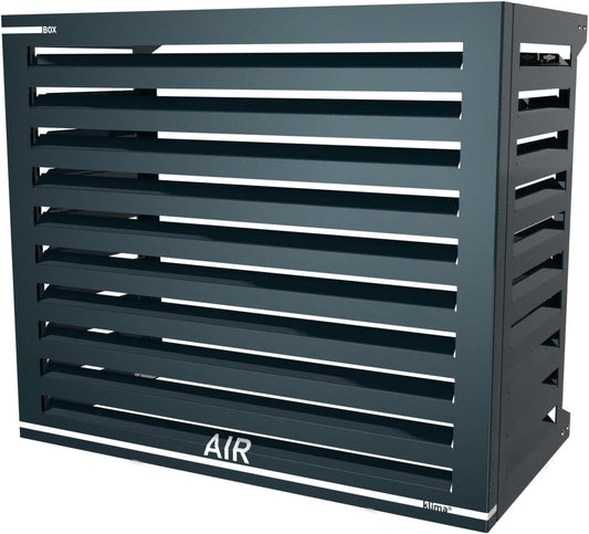Box Air Klima Abdeckung - Schallschutzhaube Wärmepumpe Schutzgitter - Verkleidung Klimaanlage Außengerät - Für Klimaanlagen und Wärmepumpen - Robuste Schutzabdeckung