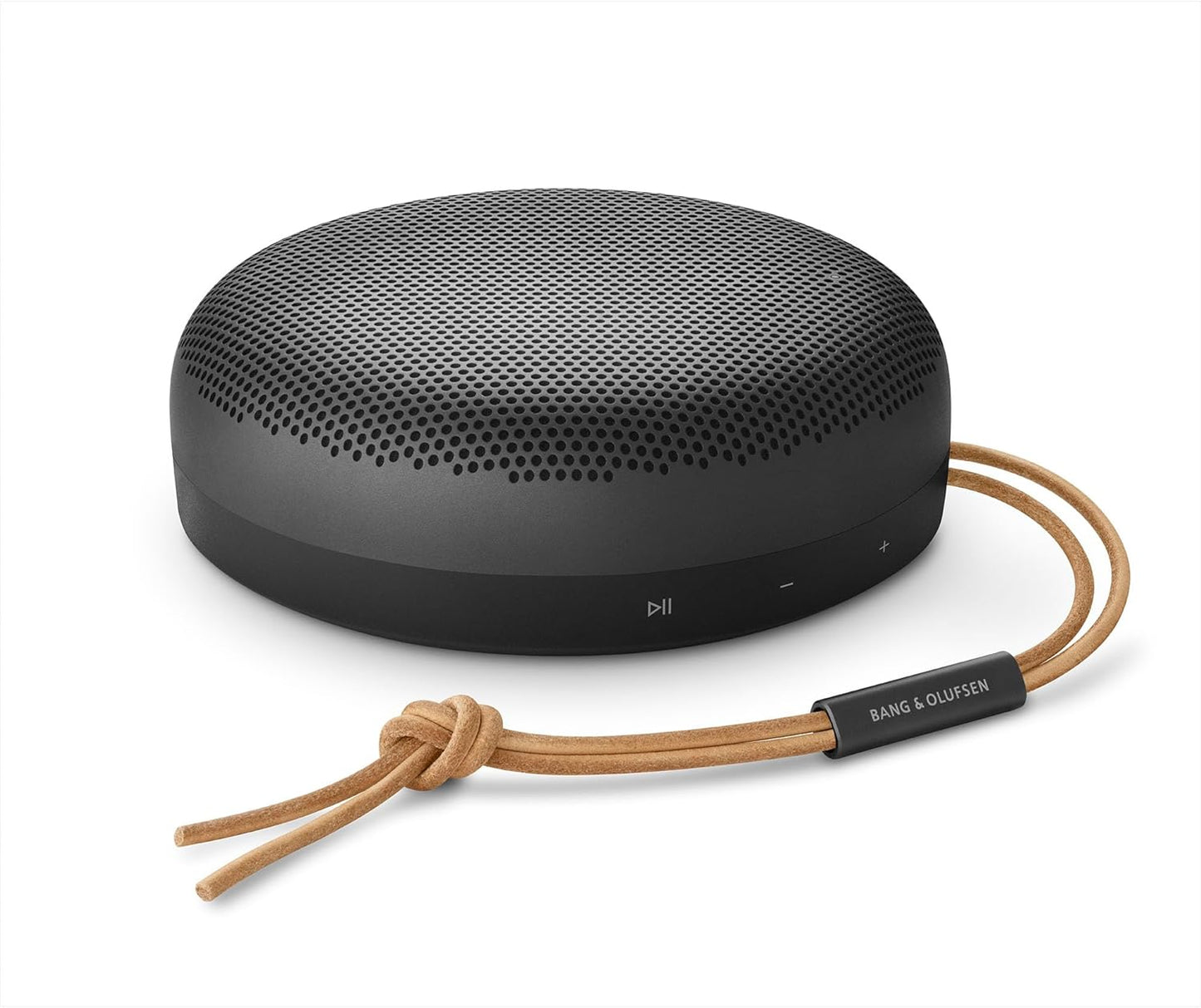 Bang & Olufsen Beosound A1 (2. Gen) – Kabelloser tragbarer IP67 wasserdichter Bluetooth-Lautsprecher mit 360-Grad-Sound, Alexa Voice Assistant & Speakerphone, 18 h Akkulaufzeit - Black Anthracite