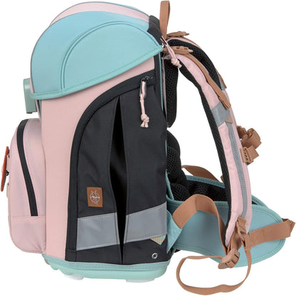 LÄSSIG 7-teiliges Schulranzen Set Kinder/School Set Boxy Unique Schwarz