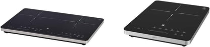 WMF Kult X Doppel- Induktionskochfeld 2 Platten, Kochplatte bis 28 cm, 2 Kochzonen, 8 Stufen, Topferkennung,Touch-Display, Glaskeramik, Timer-Funktion, 3500 W