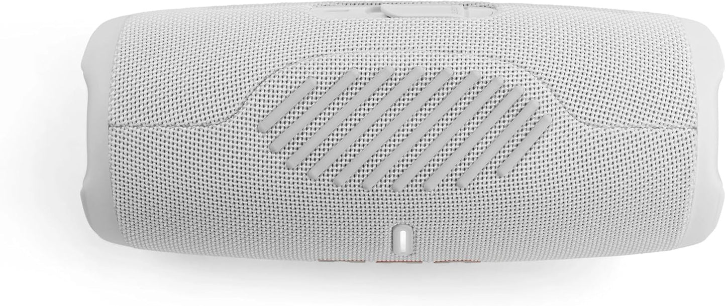 JBL Charge 5 Bluetooth-Lautsprecher in Schwarz – Wasserfeste, portable Boombox mit integrierter Powerbank – Eine Akku-Ladung für bis zu 20 Stunden kabellosen Musikgenuss