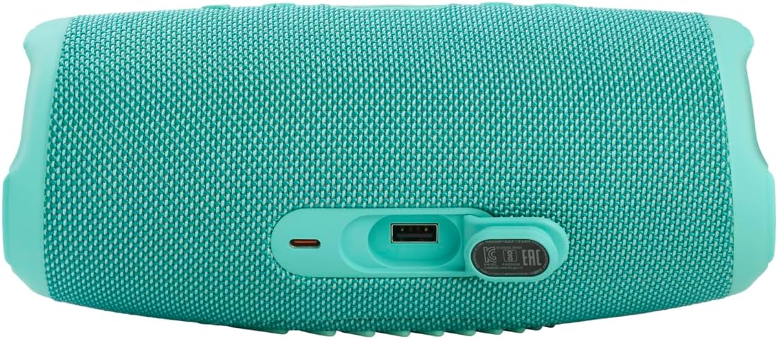 JBL Charge 5 Bluetooth-Lautsprecher in Schwarz – Wasserfeste, portable Boombox mit integrierter Powerbank – Eine Akku-Ladung für bis zu 20 Stunden kabellosen Musikgenuss