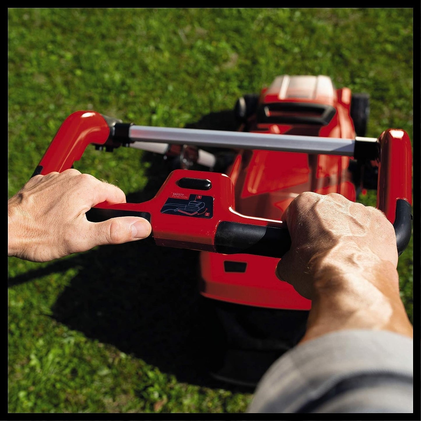 Einhell Akku-Rasenmäher GE-CM 36/37 Li-Solo Power X-Change (36 V, 37 cm Schnittbreite, bis 400 m², 45L Grasfangkorb, 25-75 mm Schnitthöhe, ohne Akku)