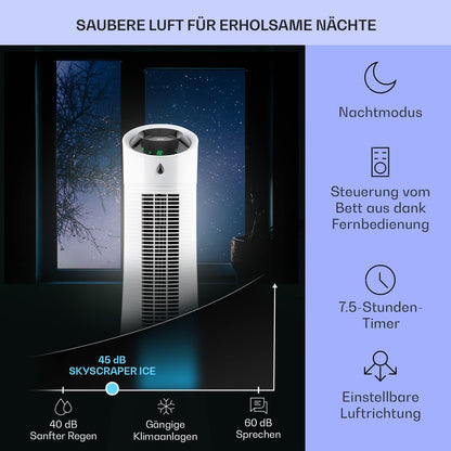 Klarstein 4-in-1: Smart Luftkühler, Ventilator, Luftbefeuchter & Ionisation I 6 L Wassertank, Oszillation, 30 W, 210 m³/h, Timer I Klimagerät ohne Abluftschlauch, Mobiles Klimagerät, Schwarz-Rosegold