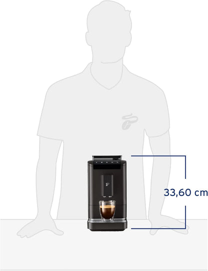 Tchibo Kaffeevollautomat Esperto2 Caffè mit 2-Tassen-Funktion für Caffè Crema und Espresso, Granite Black - INKLUSIVE Kaffeeprobierset GRATIS