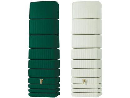 4rain Regentonne »SLIM«, 650 Liter Volumen, inklusive Auslaufhahn und Windsicherung