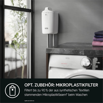 AEG Waschmaschine Toplader, Serie 6000 ProSense: Mengenautomatik, 6 kg, EEKL A, SoftOpening Trommeldeckelöffnung, Wasserschutzalarm, Wasserstoppschlauch, Inverter Motor, 1400 U/min, LTR6A41460
