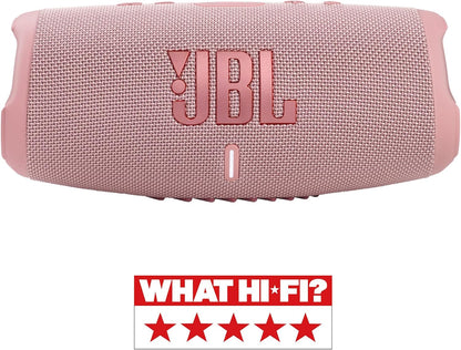 JBL Charge 5 Bluetooth-Lautsprecher in Schwarz – Wasserfeste, portable Boombox mit integrierter Powerbank – Eine Akku-Ladung für bis zu 20 Stunden kabellosen Musikgenuss